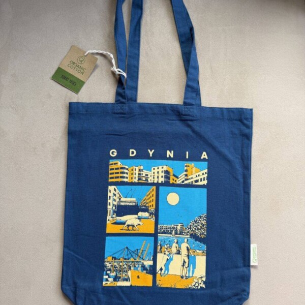 I Love Gdynia - najlepszy sklep z pamiątkami - Torba niebieska"Gdynia mozaika"