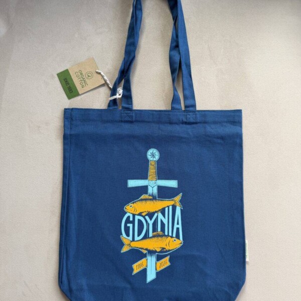I Love Gdynia - najlepszy sklep z pamiątkami - Torba niebieska"Gdynia herb"