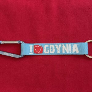 I Love Gdynia - najlepszy sklep z pamiątkami - Brelok błękitny "I love Gdynia"
